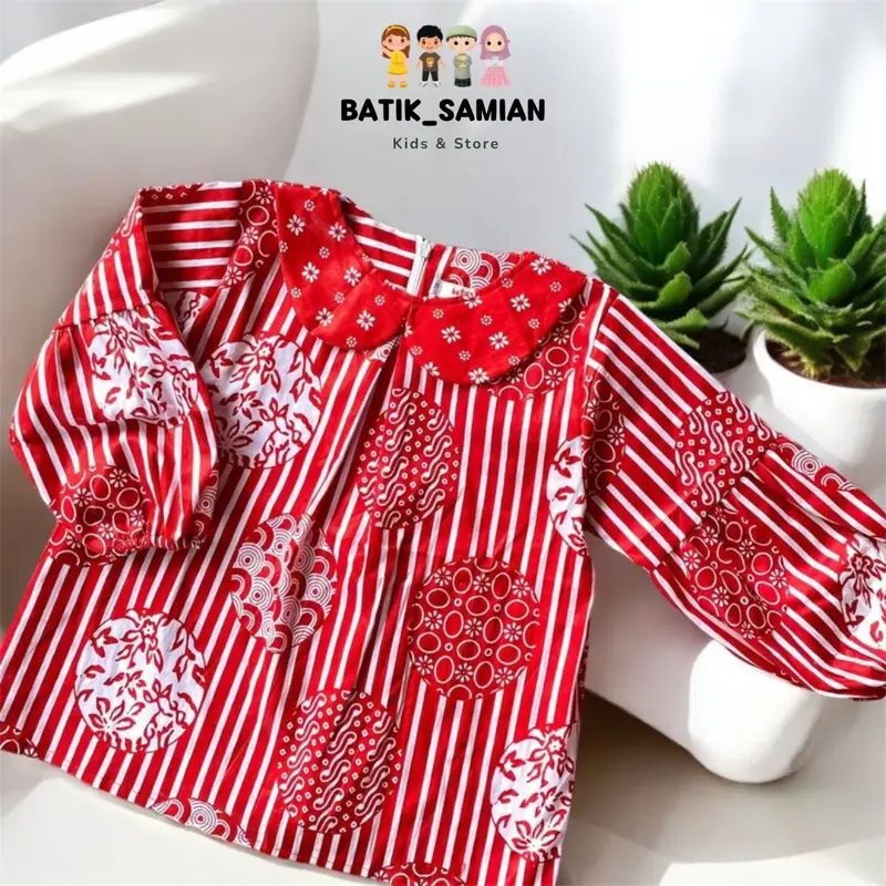 ATASAN BATIK LENGAN PANJANG ZIYAH COCOK BUAT HIBAB BAHAN KATUN ADEM NYAMAN DI PAKE 3