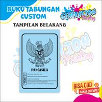 Gambar BUKU TABUNGAN CUSTOM DESAIN NAMA SEKOLAH/ NAMA USAHA/ NAMA SENDIRI GENERATION PRINTING - BIRU dari Generation Printing Kab. Tasikmalaya 5 Tokopedia