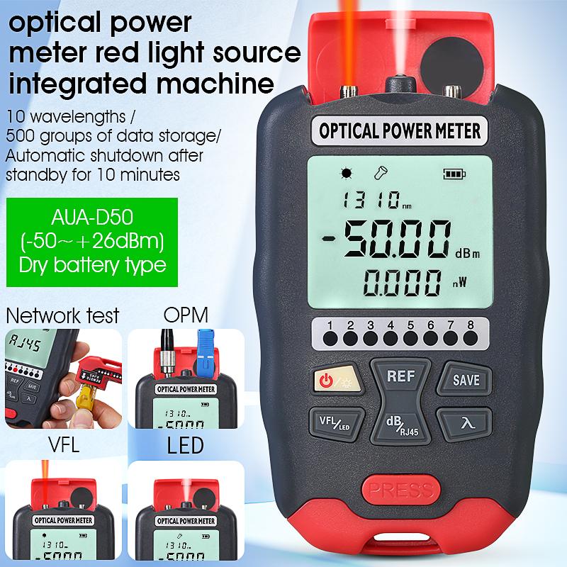 Product Introduction of Máy đo công suất sợi cầm tay mini, COMPTYCO, Máy đo công suất quang, với chức năng exfo và 650nm VFL 0