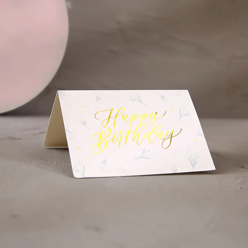 Creative hot stamping smart greeting card YCC customer feedback gift, receive smart greeting card gift upon placing an order