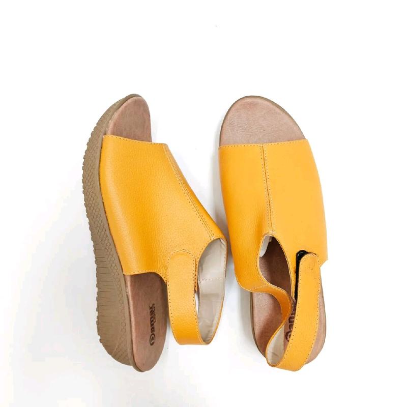 Sandal Tali Wanita Sandal Weges 3cm Kulit Papirut Garut Karet 3