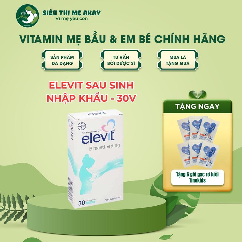  Elevit Breastfeeding Vitamin tổng hợp bổ sung vitamin và khoáng chất cho mẹ sau sinh 