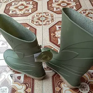 AP Boots 2017 Green - Sepatu Boot PVC Karet Shoes