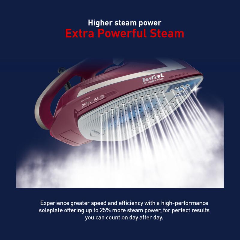 Tefal Steam Iron Ultragliss Plus (Red) FV6820 4