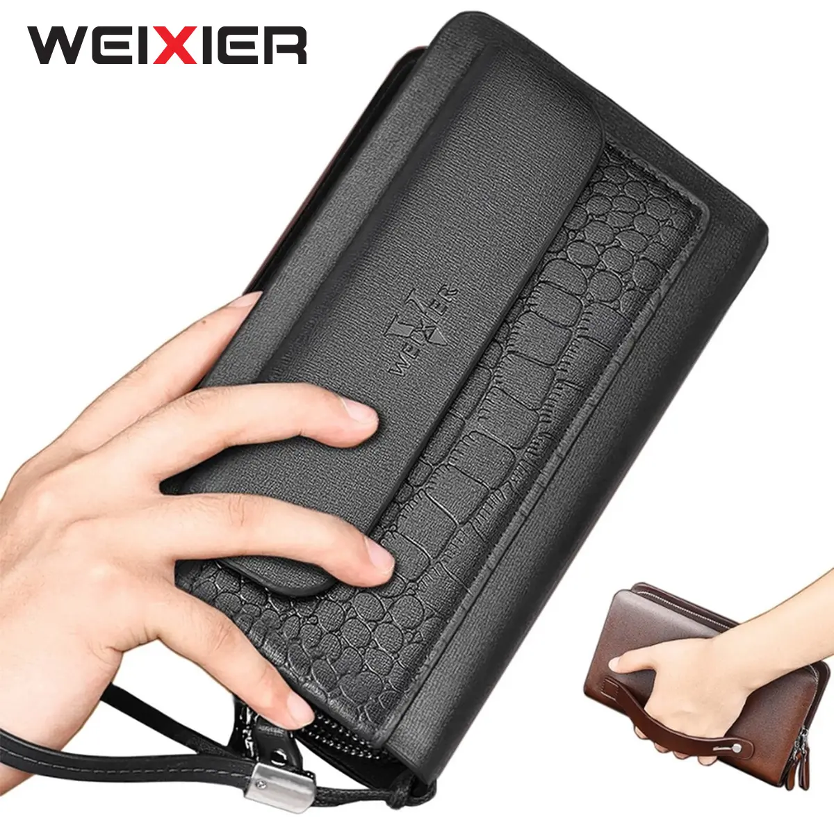 WEIXIER W123 Tas Tangan Pria Business Clutch Handbag