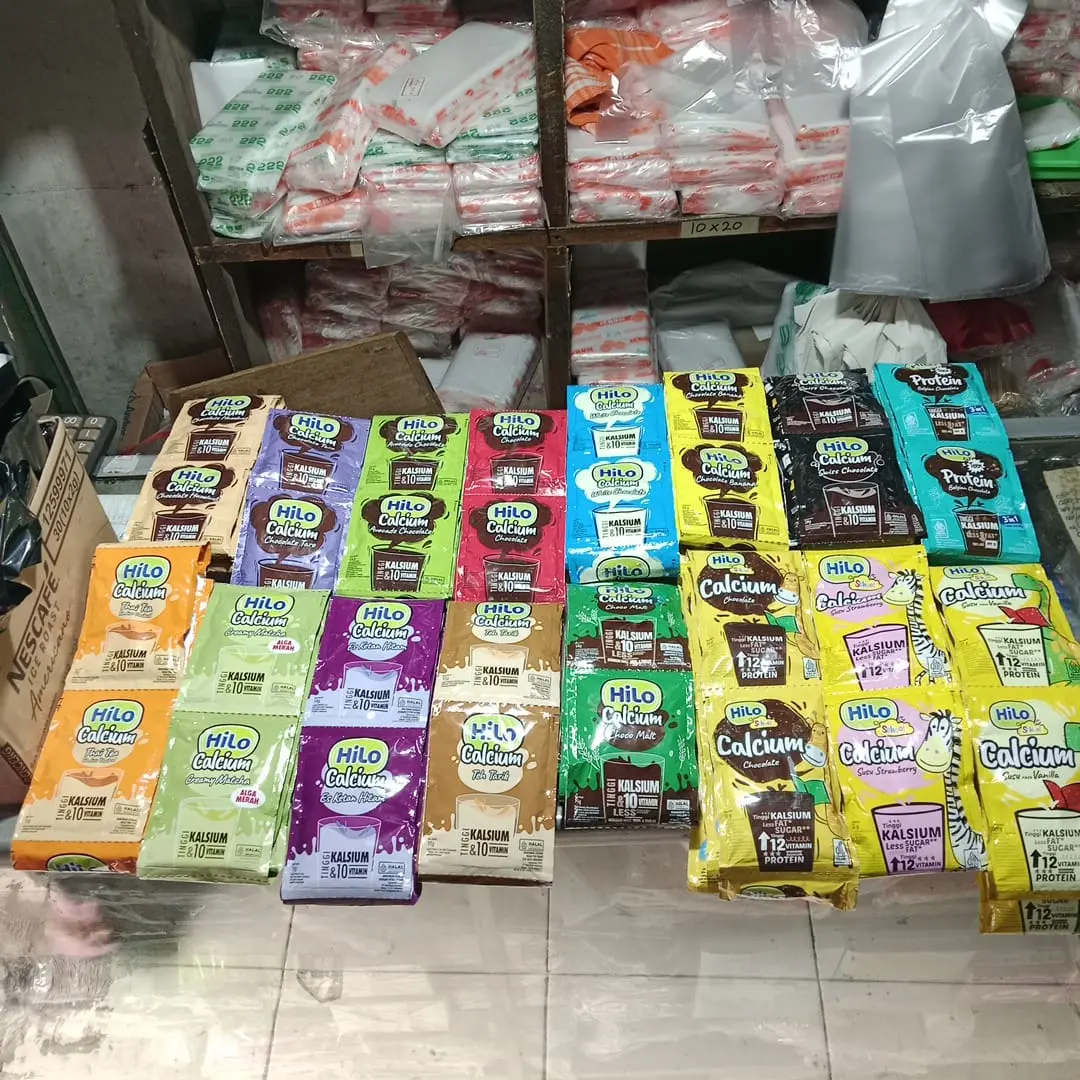 Minuman Serbuk Cokelat Instant Hilo All Varian Renceng Isi 10 Bungkus