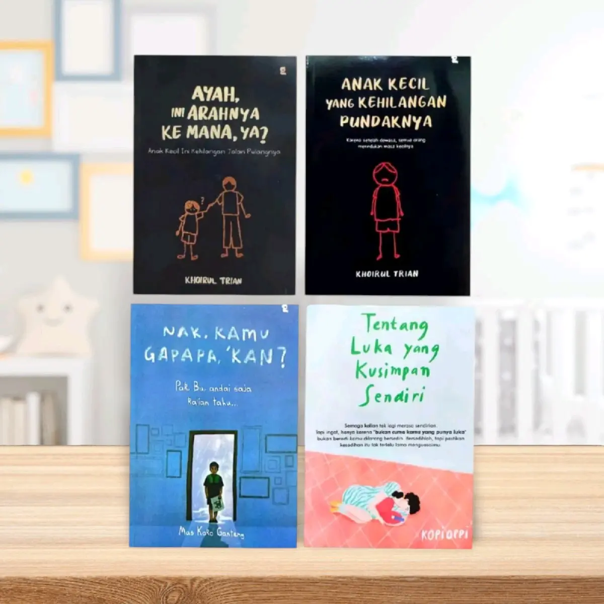 Paket 4 Buku Nak Kamu Gapapa Kan, Anak Kecil Yang Kehilangan Pundaknya, Ayah Ini Arahnya Kemana Ya, Tentang Luka Yang Kusimpan Sendiri ( Isi 4 Buku )