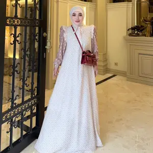 Shella Saukia Dress Cantik Mono SS Tanpa Hijab SSW-0394