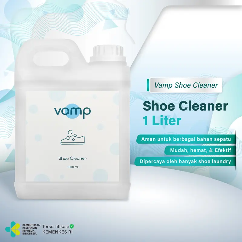 Vamp Shoe Cleaner 1 Liter | Pembersih Sepatu Sabun Cuci Sneakers Vamp Shoe Care 0