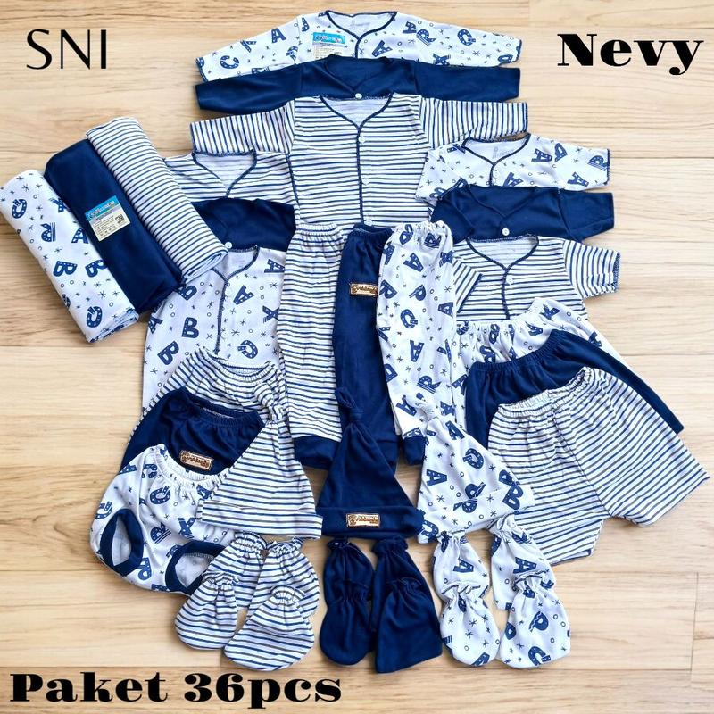 Product Introduction of Paket Brojol SNI Baju Bayi Baru Lahir 36pcs (SNI) Untuk Usia 0-3 Bulan-Newborn,tidur Parsel Katun 24