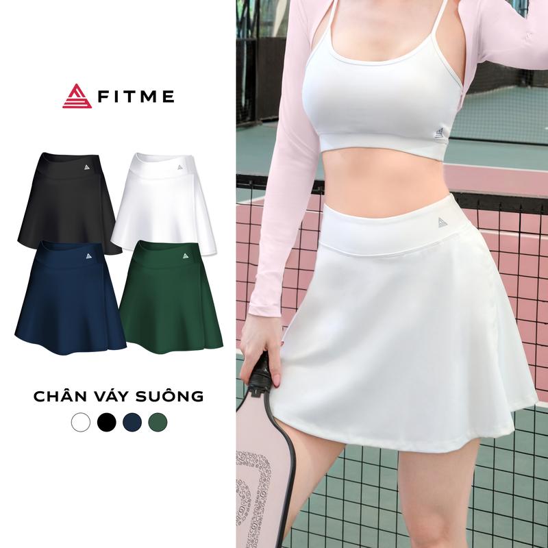 Chân váy ngắn thể thao nữ Fitme GOC may 2 lớp kèm quần bảo hộ chơi pickleball tennis cầu lông VSFM01