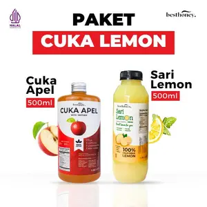 Besthoney - Paket Bundling - Cuka Apel 500 ML + Sari Lemon 500 ML