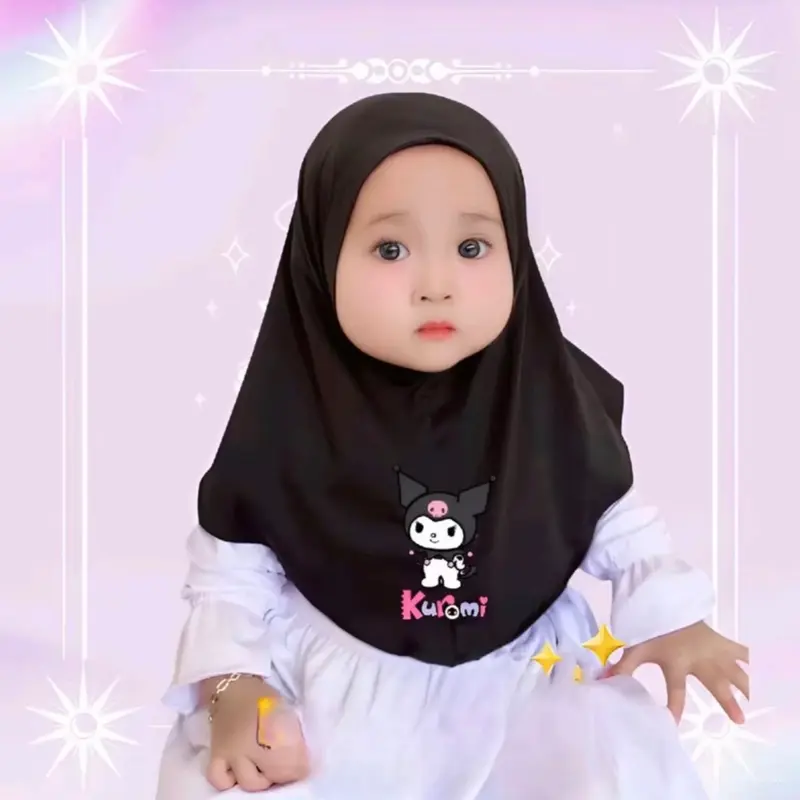 ￼Hijab anak bayi 0 6 bulan 1 2 3 4 tahun HIJAB BAYI KUROMI Kereudung bayi hijab bayi 4