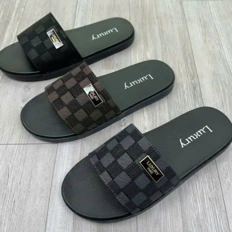 DÉP NAM KHÂU ĐẾ luxury quai da đế cao su 2 lớp khâu chắc chắn size 37 đến 43 bh 6 tháng hỗ trợ đổi size