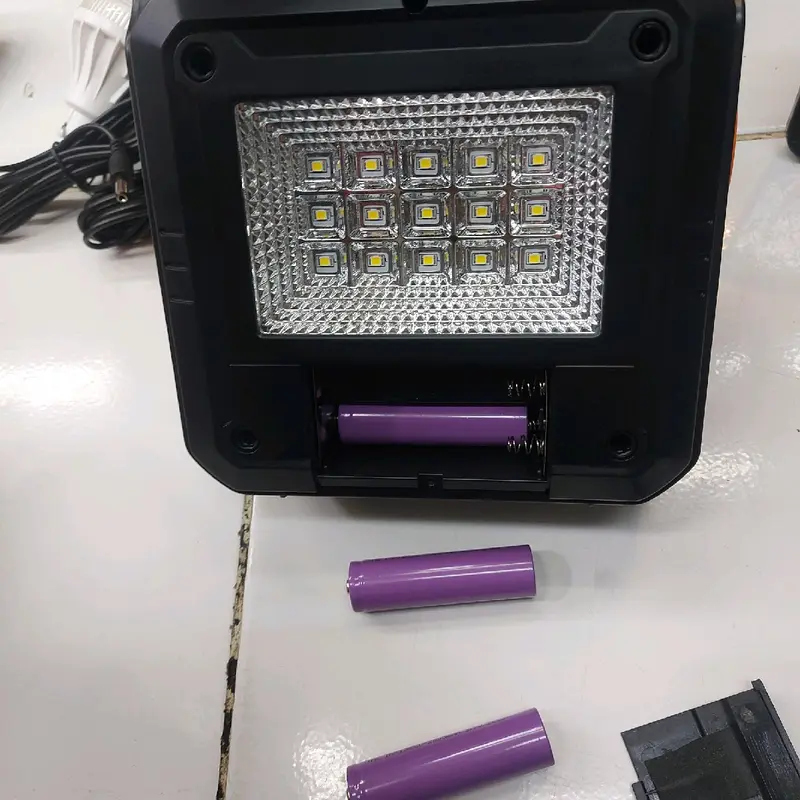 Solar Panel Bank Light 6.000 mAh Speaker Bluetooth Radio Senter Plus Lampu Bohlam 3 Pcs Ysf 200 8