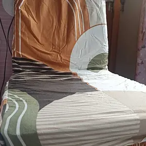 Chair Cover Shabby Rumbai/ Penutup Alas Sarung Kursi Elastis Scretch Rumbai Modern US080