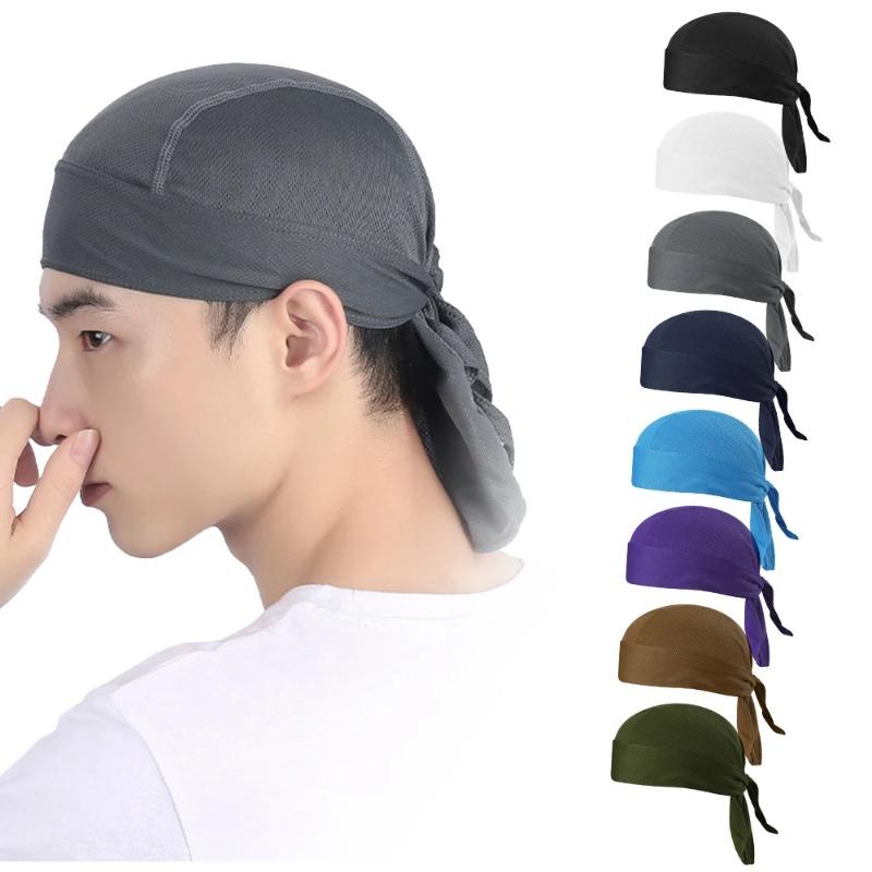 Topi kapas bandana, topi bernafas, Bandana cepat kering, Tudung ...