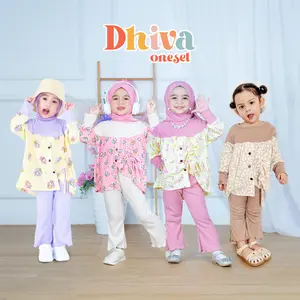 Dhiva Oneset - Baju Setelan Anak Perempuan VIRAL usia 1-7Th