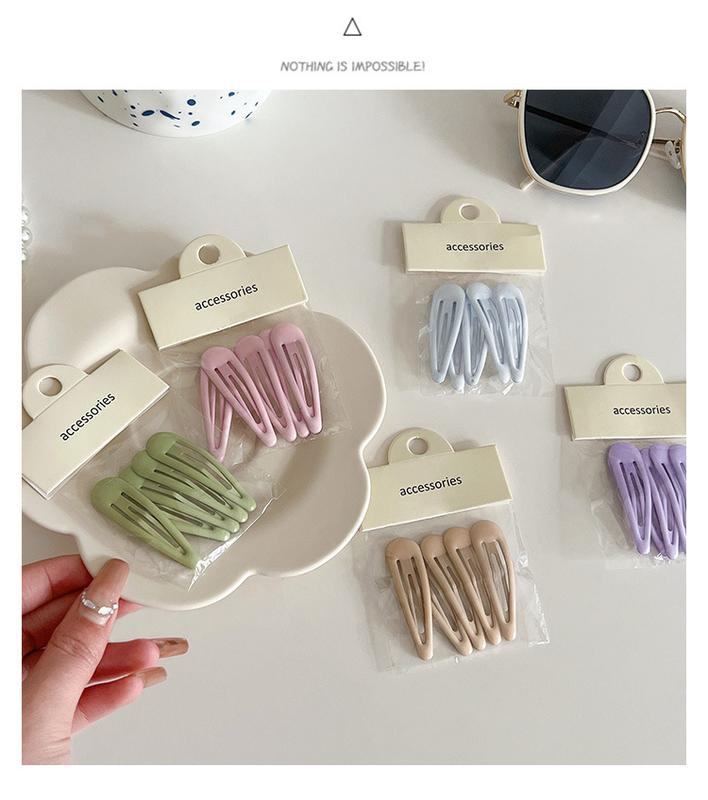 Product Introduction of Kẹp BB, Bộ 5 Chiếc, Màu Pastel Dễ Thương, Kẹp Tóc Mái, Kẹp Tóc, Hình Giọt Nước, Kẹp Tóc, Thời Trang, Dành Cho Trẻ Em Và Bé Gái, Phụ Kiện Tóc, Đồ Cài Tóc 2