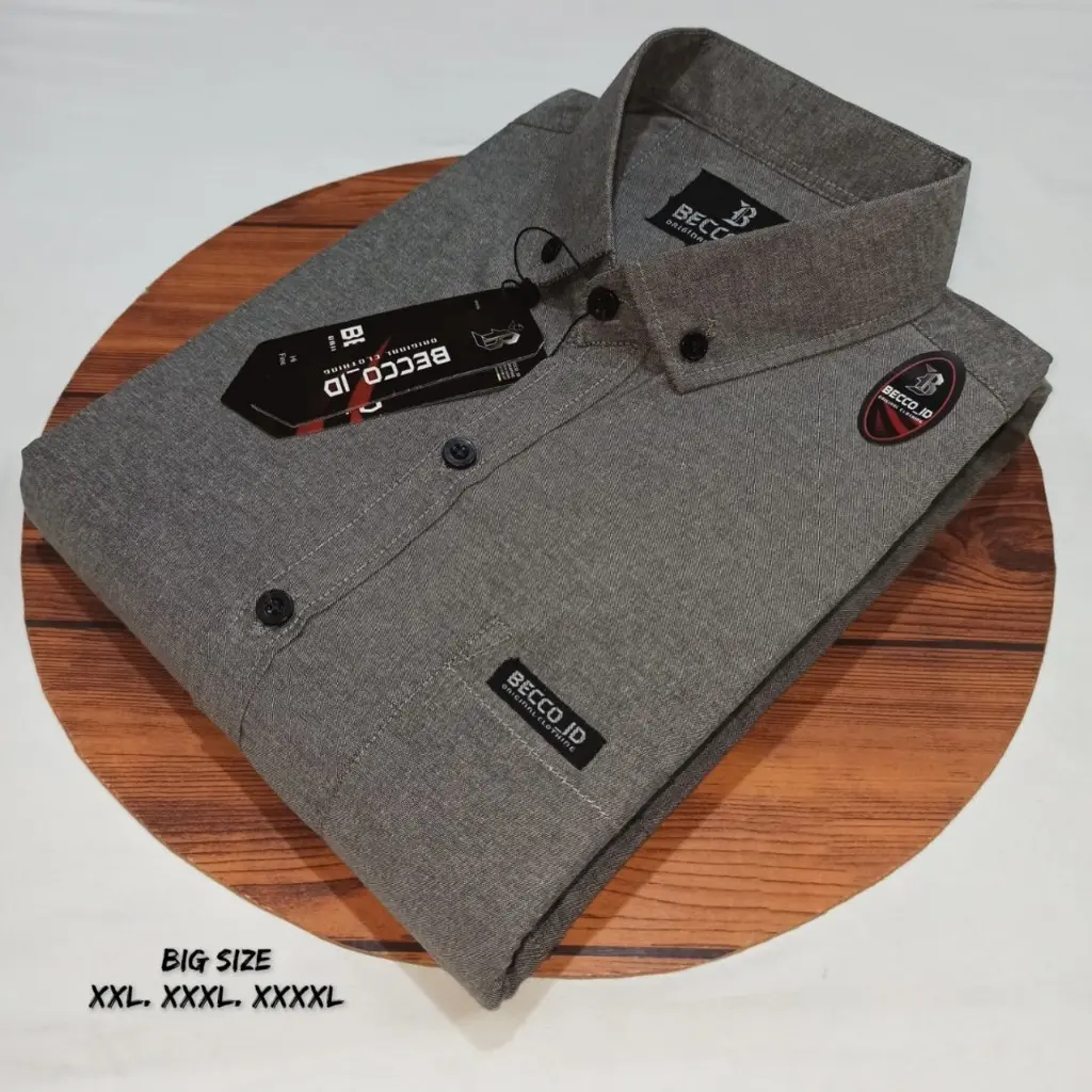 Kemeja Polos Jumbo Lengan Pendek Ukuran XXL XXXL XXXXL Kemeja Polos Distro Kemeja Polos Pria Kemeja Pria Polos Dewasa Jumbo