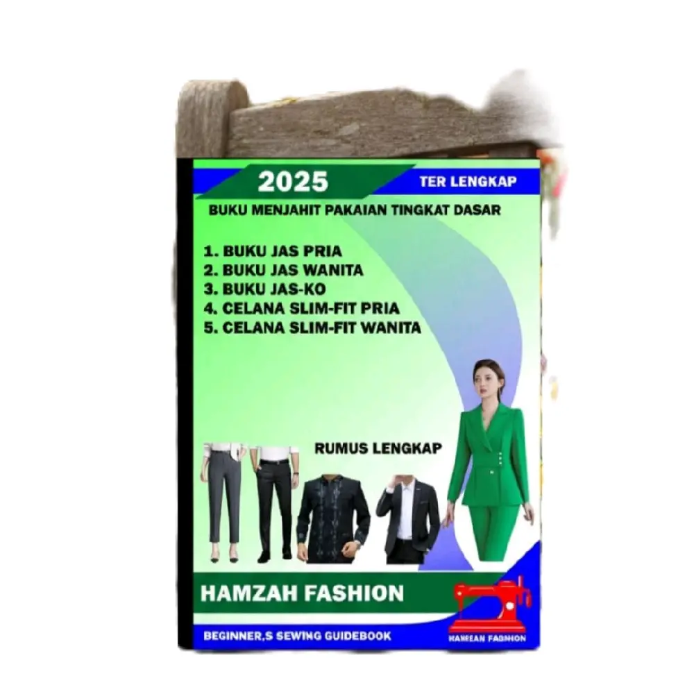 BUKU POLA MENJAHIT TINGKAT DASAR ISI 6 PAKET POLA