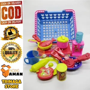 ( BISA COD ) PROMO Mainan Anak Cooking Set Keranjang Edukasi - Masak Masakan Anak Edukatif / Mainan Anak Laki Laki / Mainan Anak Perempuan SNI Murah