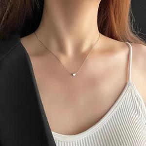 50% OFF,[50-15]Love Heart necklace, Fashion Simple Joker Exquisite Clavica chain For Women,Waterproof, no fading Necklace,necklace heart pendant meteor zodiac sign clover orchid mother child poison tree igorot 20 mini pcs friendship two tone twisted om