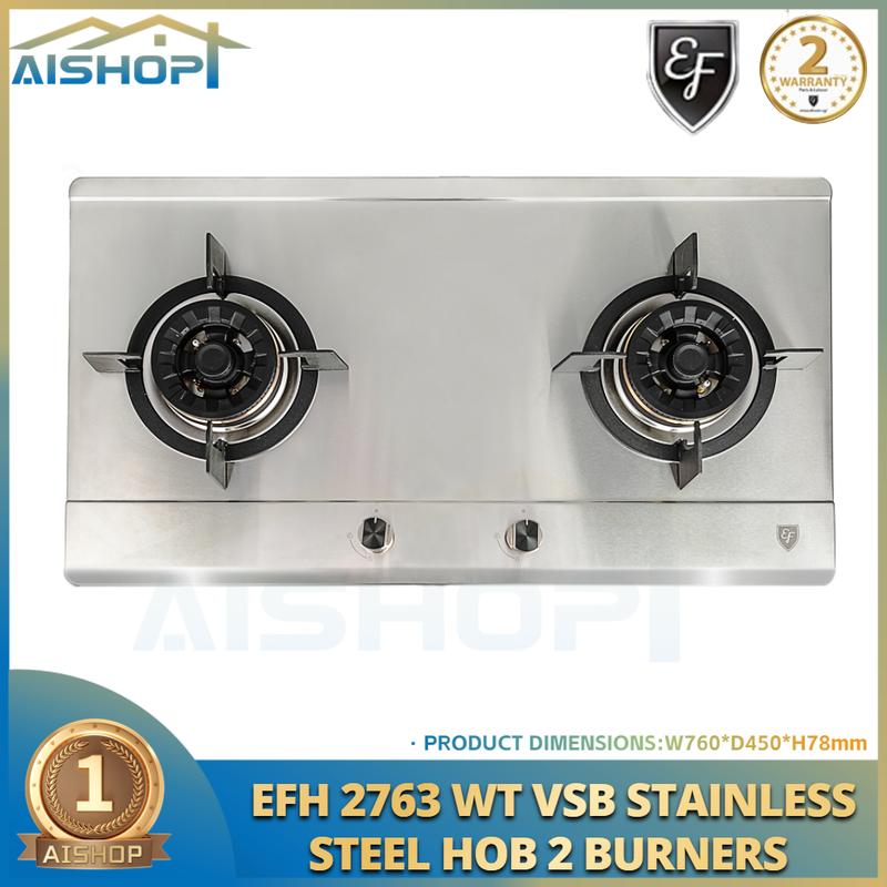 Product Introduction of [SG Seller]EF EFH 2763 WT VSB 2 BURNER STAINLESS STEEL GAS HOB(2 YEARS MANUFACTURER WARRANTY) 18