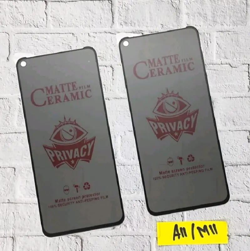 anti gores spy ceramic for samsung A11 / M11 tempered glass pelindung layar HP anti pecah anti kepo privacy