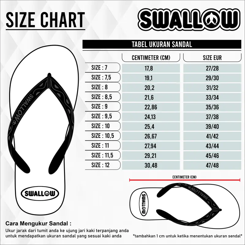 Swallow Sandal Jepit Emoji - Sendal Karet Dewasa Wanita Pria Anti Selip 8