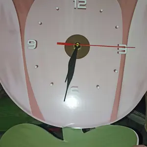 RC 198 Jam Dinding BUNGA BOHO AESTETIK LED  HOME Sweet Home  Hiasan dinding Ruang tamu/ kamar tidur