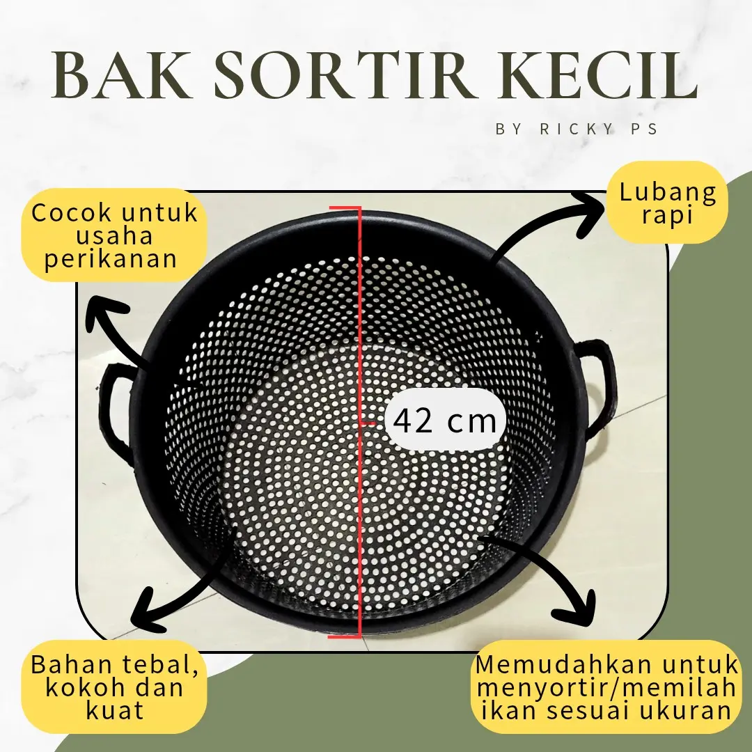 BAHAN TEBAL, BAK SORTIR KECIL UNTUK MENYORTIR IKAN, COCOK UNTUK PERIKANAN