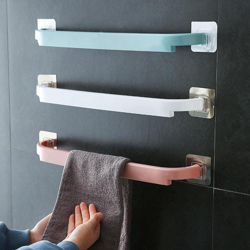 Product Introduction of Self Adhesive Towel Bar Non-Trace Rack Towel Holder Hanger Easy Installation Wall Mounted Towel Rack Shoes Storage Rack Storage 27
