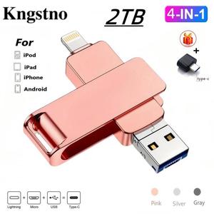 2TB 4-in-1 flash drive USB 3.0 Memory Stick OTG Pendrive Fast Speed Type-C For i/O/S  Android