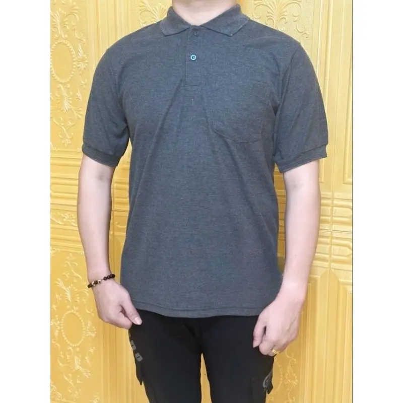 Kaos Polos/Kaos Kerah/Lengan Pendek Saku/Seragaman 1