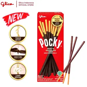 Pocky Coklat 22gr, Renyah Gurih Tidak Ribet Food Chocolate Snack Cokelat Makanan Cemilan Manis