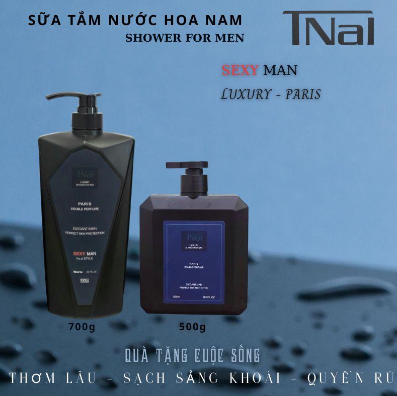 TNal' Luxury COMBO NAM TÍNH – Bộ Đôi Sữa Tắm Luxury 700ml + 500ml - Sang xịn tiện lợi cho mọi tình huống