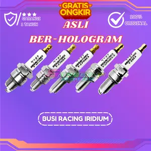 BUSI RACING IRIDIUM ORIGINAL / BUSI SUPER IRIDIUM ORIGINAL SEGEL HOLOGRAM BERGARANSI 1 TAHUN
