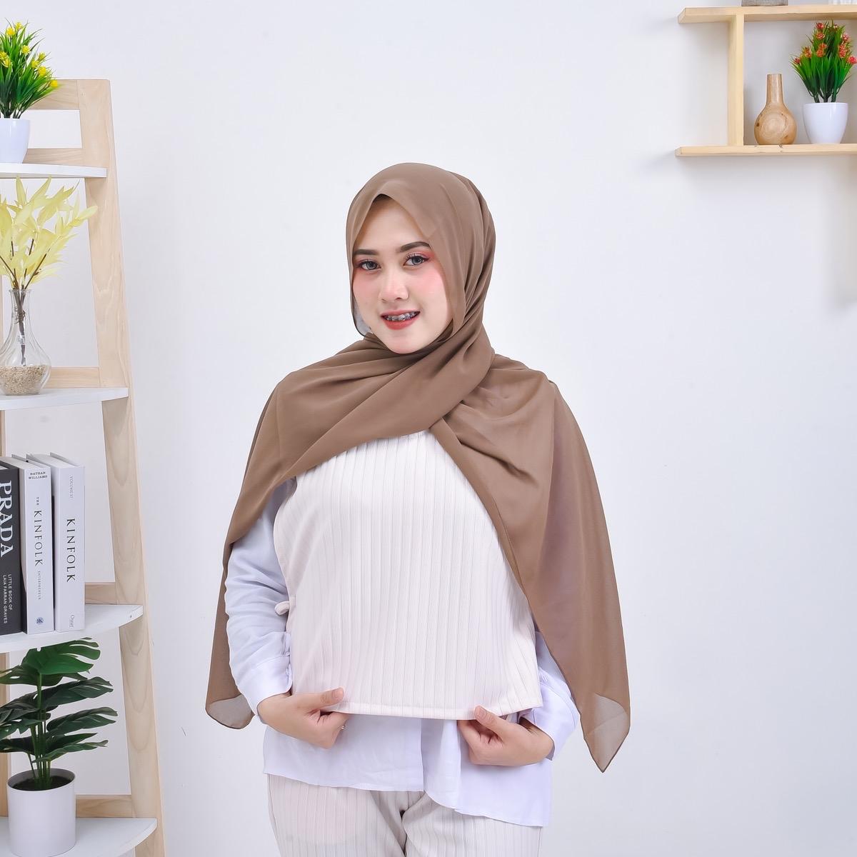 (free Kemeja putih) Ayumi One Set Rompi dan Celana Wanita - Vest Wanita - Sunnya Vest - Mor Indonesia Hitam Panjang Atasan Top Tebal Basic Casual Katun