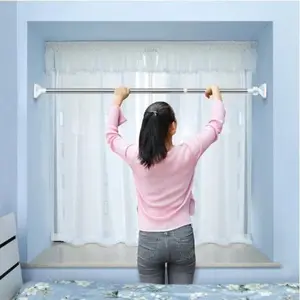 BISA COD H5396 Tiang Gantungan Flexible Tanpa Paku/ Tiang Horden / Tiang Jemuran Baju / Batang Gorden