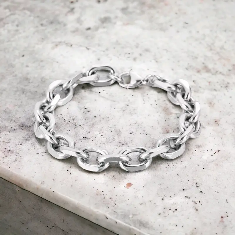 Gelang Rantai Titanium Anti Karat dan Tidak Luntur 4