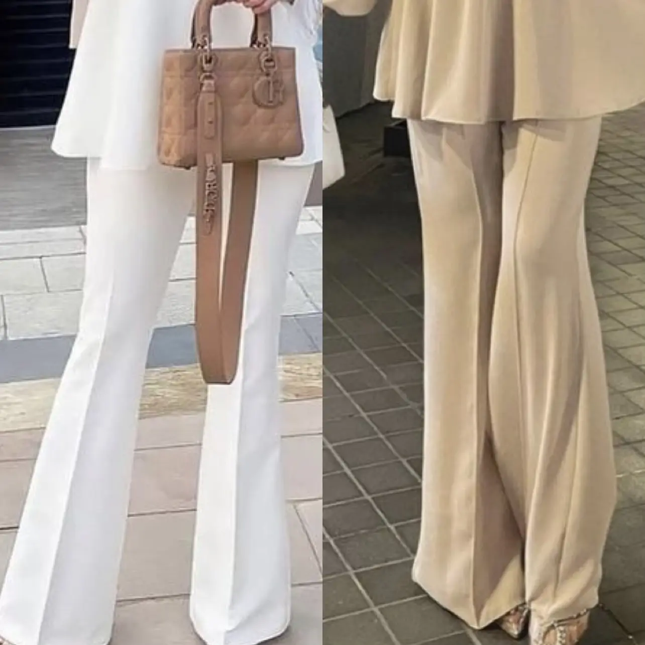 ALENA BOOTCUT (CASUAL PANTS) by tashafatnin Cotton Palazzo easy to wear Free Size and Plus Size Muslimah Fashion and Womens Wear Stretchable pants Bootcut Cutting Random Design Poket dan No Poket Pocket Wanita