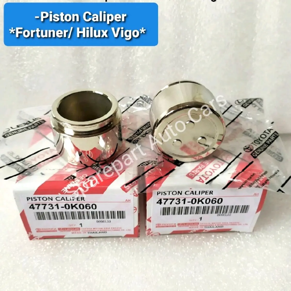 Piston Caliper Piston Rem Cakram Kaliper Toyota Fortuner Hilux Vigo