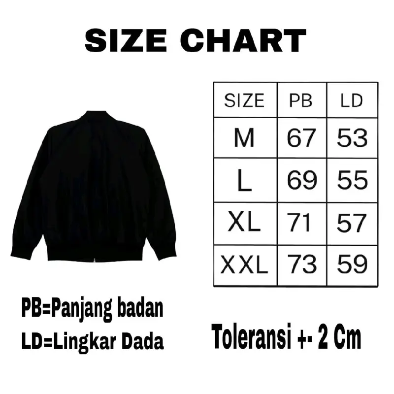 Bomber Jacket  Parasut pria Dewasa Hitam//Jaket cowok Casual 4