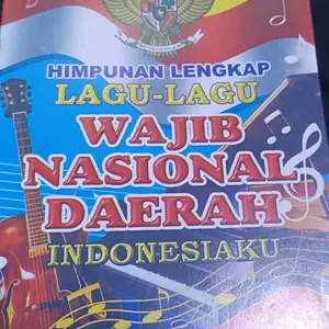 Buku lagu wajib nasional daerah biru bintang Indonesia