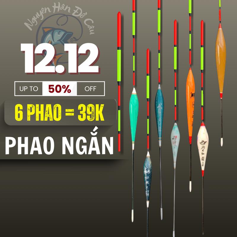  Phao ngắn câu nước nông combo phao câu đài nước nông 