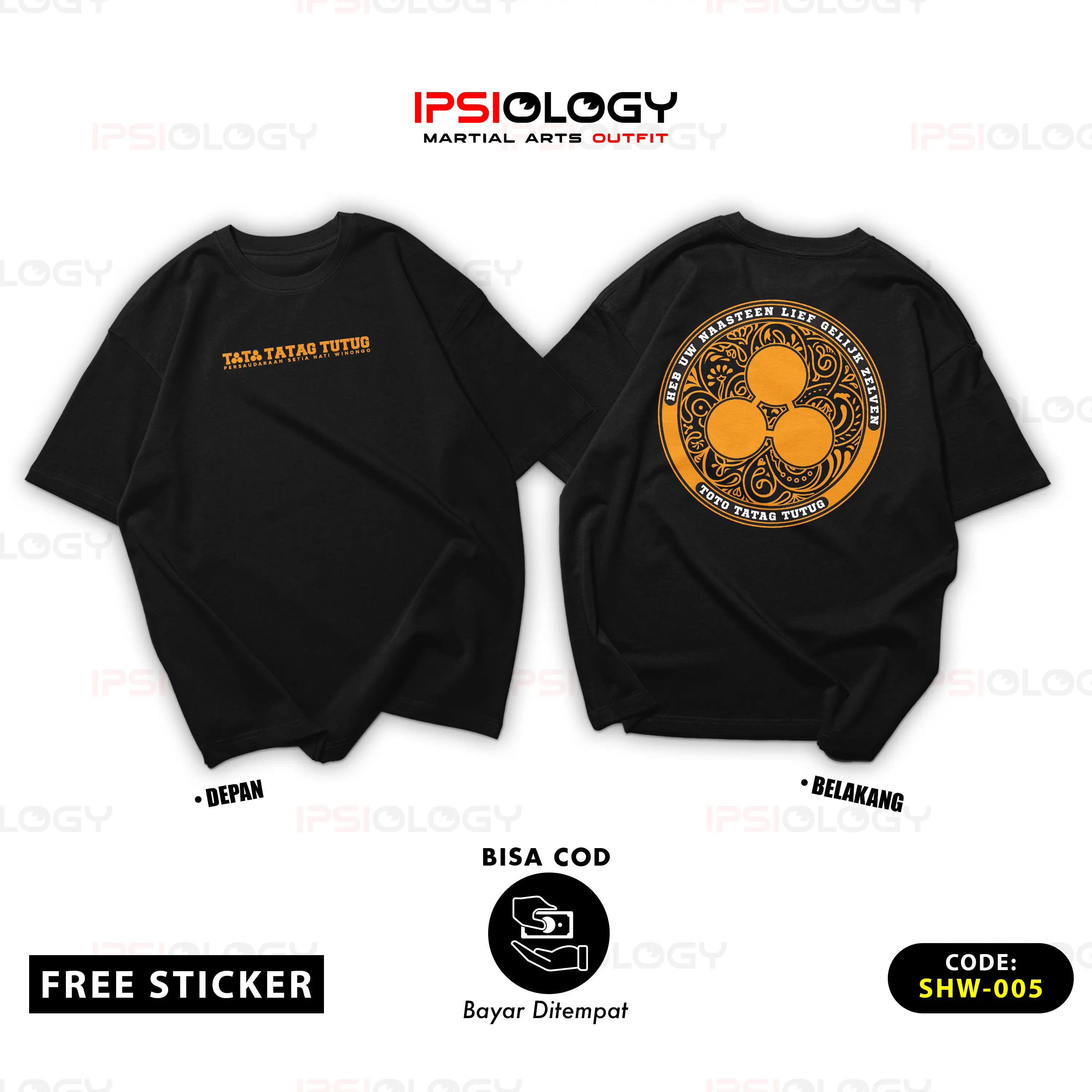 Kaos OVERSIZE TOTO TATAG TUTUG Winongo PSHW Cotton Combed 24s