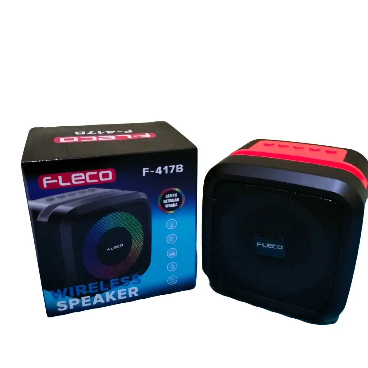 Speaker Wireless Terlaris Super Bass FLECO F-417B  Bluetooth Mantap Bass nya