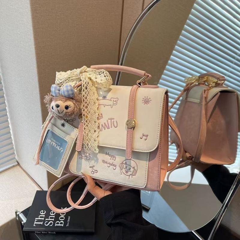 Túi Balo Xách Tay Đeo Chéo, Thời Trang Trẻ TRung Năng Động Cute Phong Cách Hàn ( quà tặng móc treo)