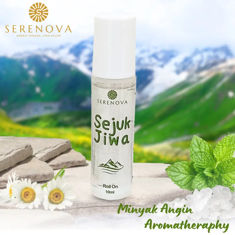 Minyak Angin Aromatheraphy Roll On Sejuk Jiwa / Menenangkan / Calming Oil / Stress Free / Natural / 10ml 0